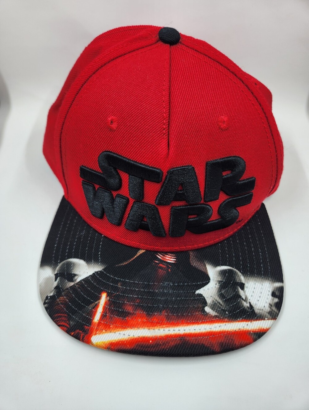 Star Wars Snapback Hat Red Baseball Cap Adult Kylo Ren Jedi Dark Side Force